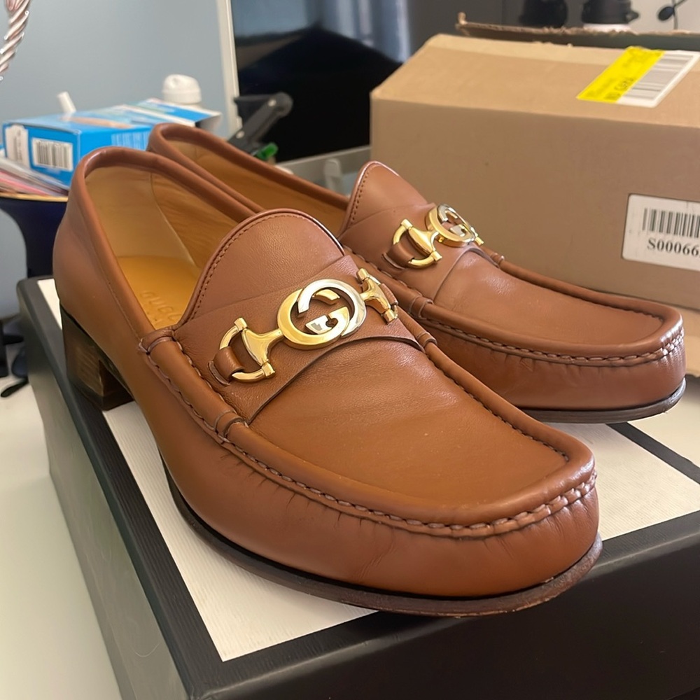 GUCCI : DOUBLE G : MENS LOAFERS